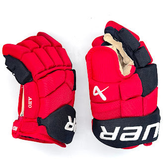 Bauer Supreme Mach - Gant NHL Pro Stock d'occasion - Sebastian Aho (rouge/noir)